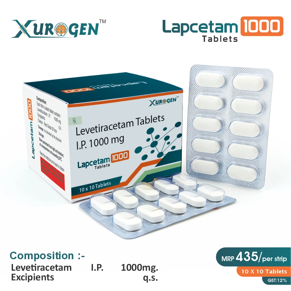 Levetiracetam 1000mg Tablet at the best price in PCD Pharma Franchise for Anticonvulsant and Epilepsy Management.